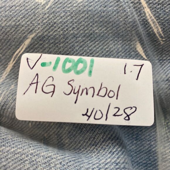 Adriano Goldshmied The Symbol Jeans Mens 40x28 Blue Button Fly Straight Relaxed - Picture 6 of 14